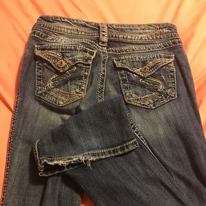Silver bootcut jeans